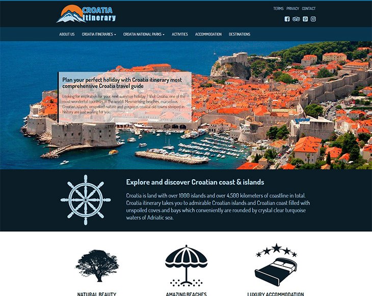 Croatiaitinerary.com website